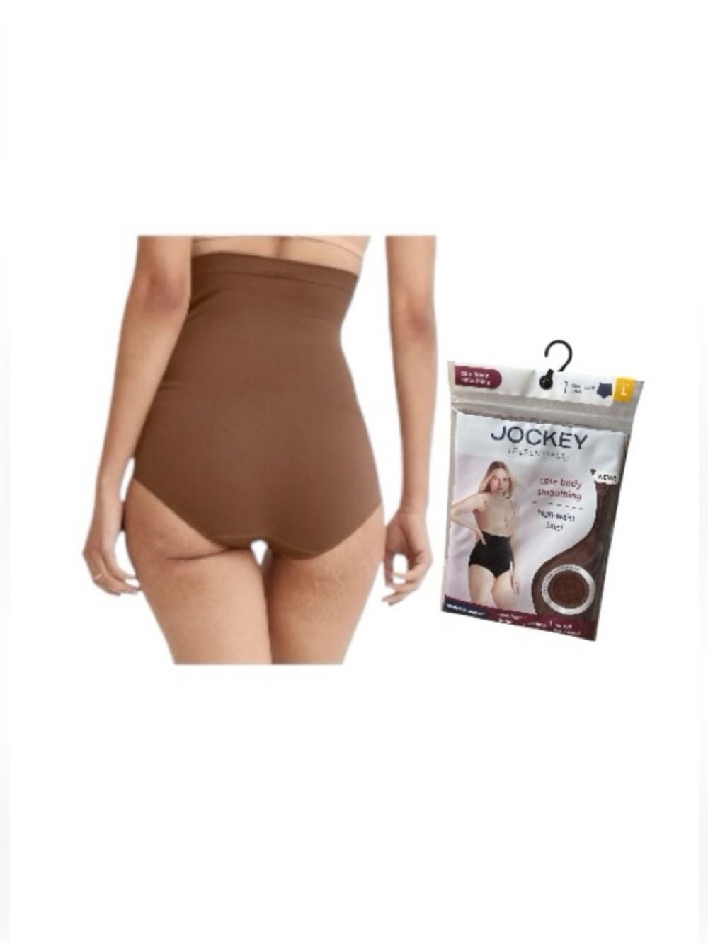 Jockey Brown Seamless Shapewear Core Body Smoothing Brief